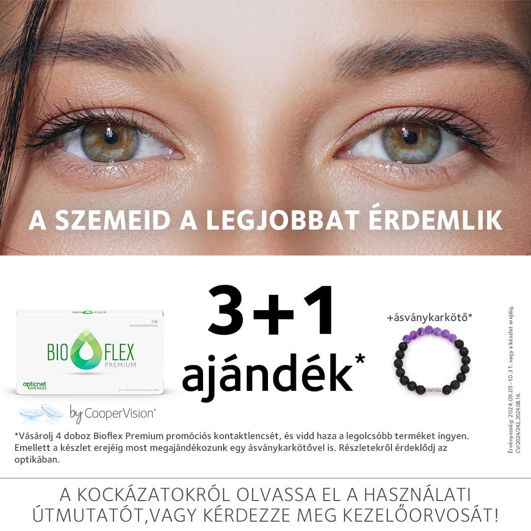 3+1 Bioflex premium havi kontaktlencse akció