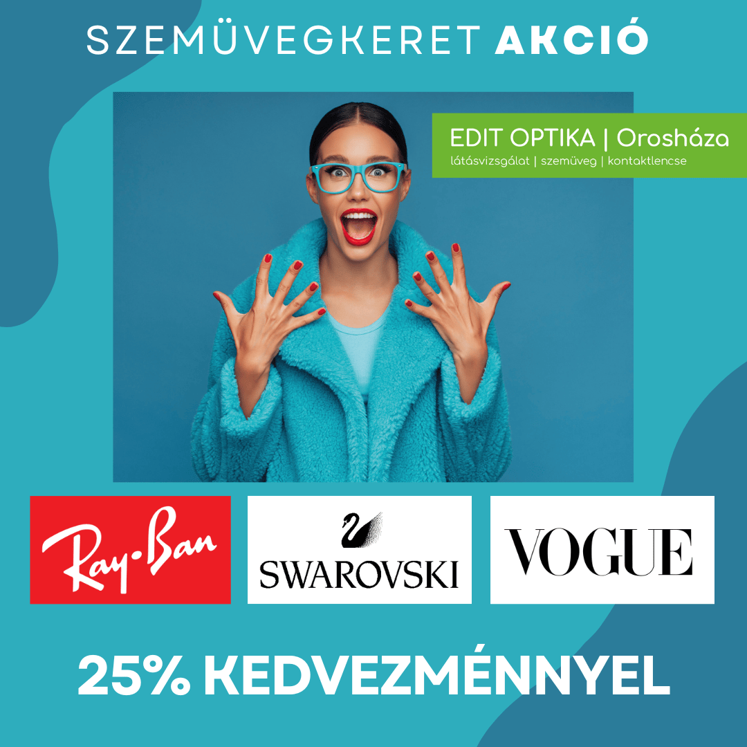 Ray-Ban - Vogue - Swarovski szemüvegkeret akció 25% kedvezménnyel