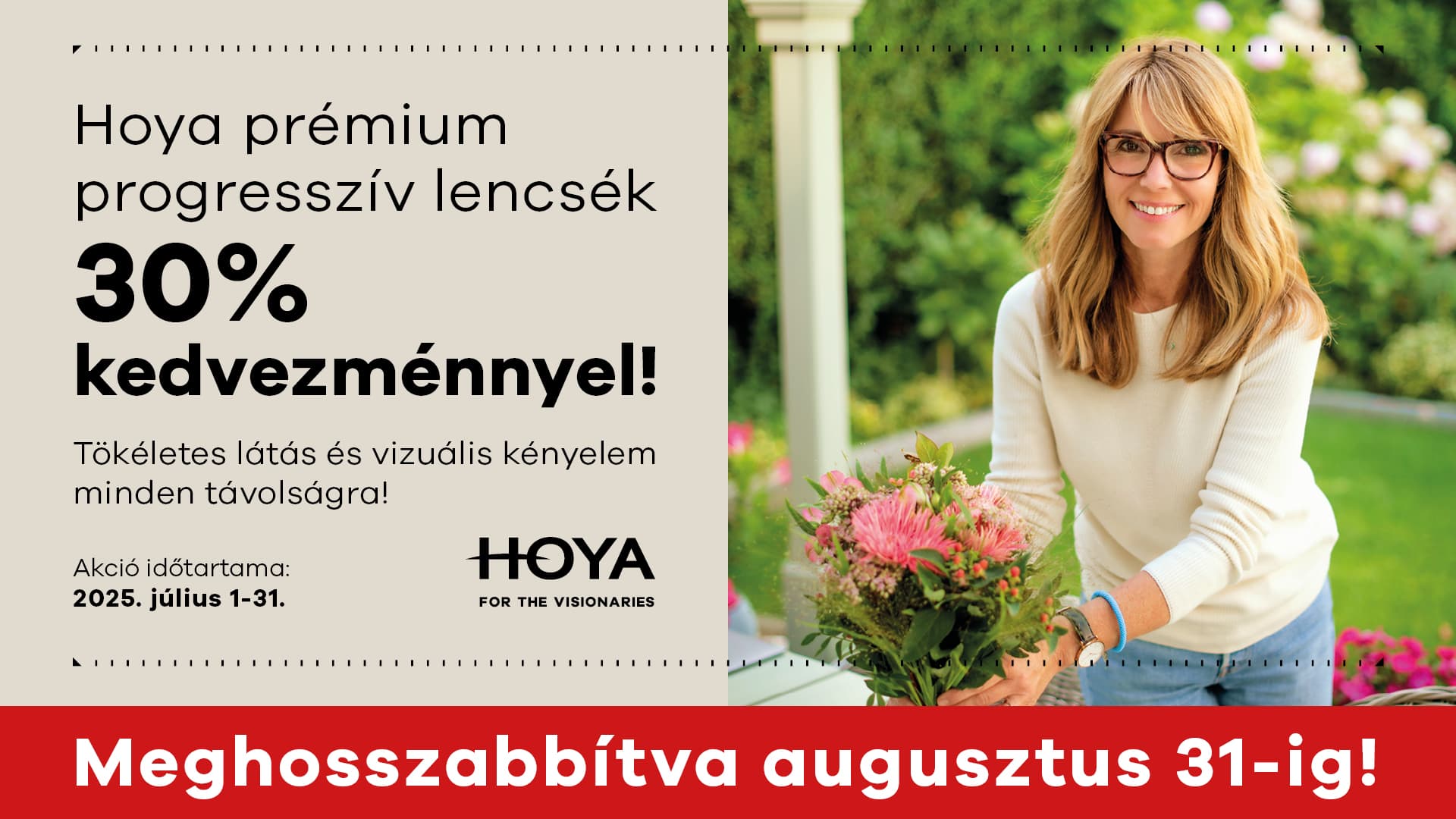 Hoya prémium progresszív lencsék 30% kedvezménnyel