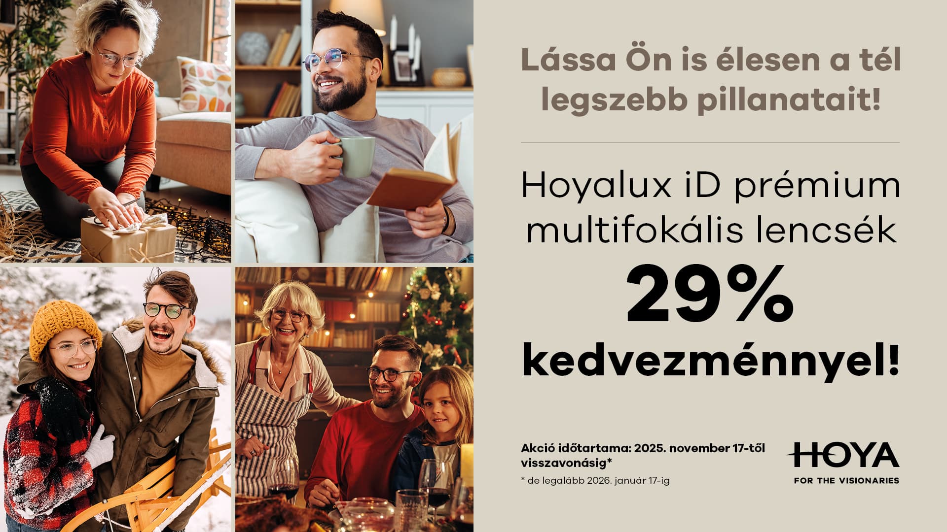 Hoyalux iD prémium multifokális lencsék 29% kedvezménnyel!