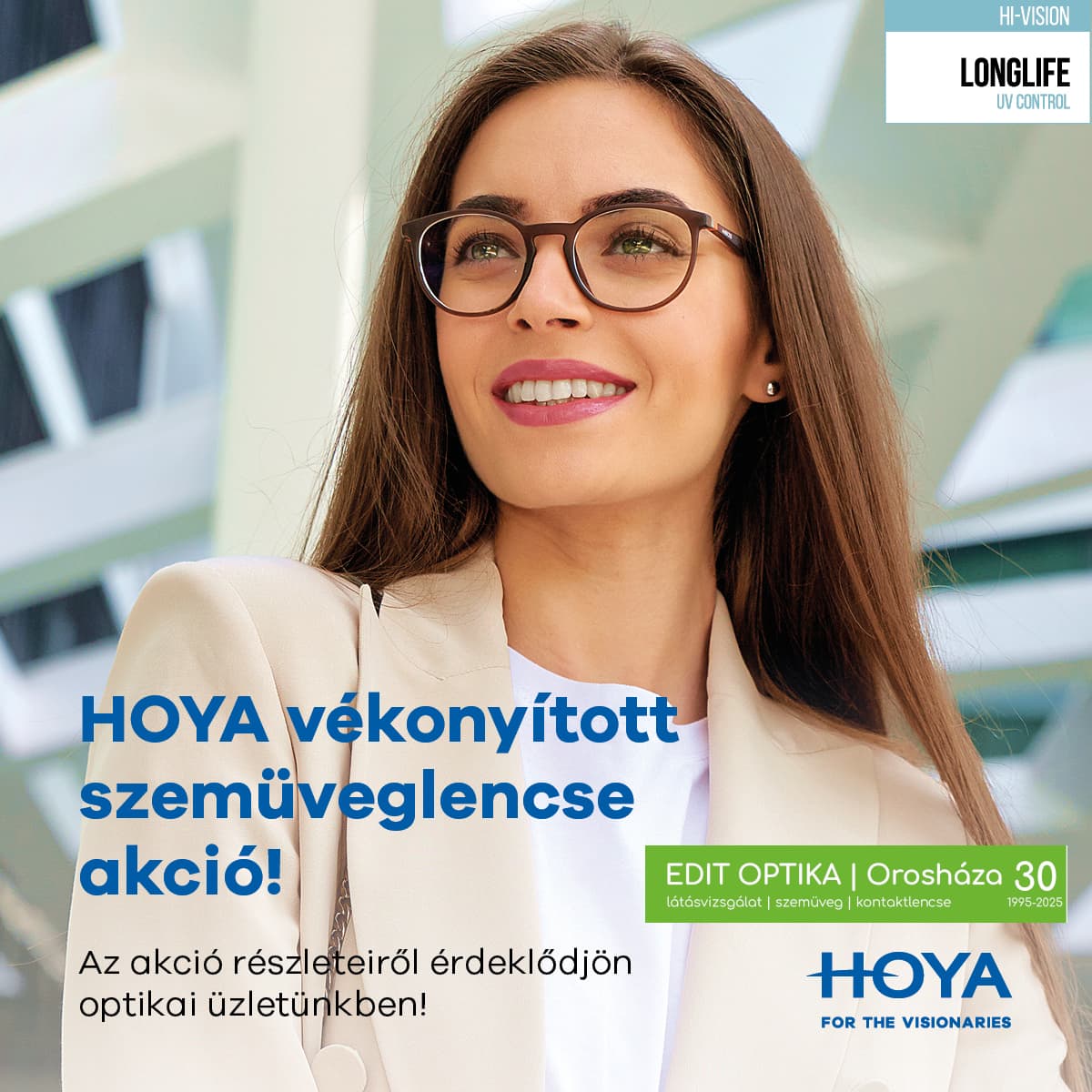 Hoya vékonyított szemüveglencse akció