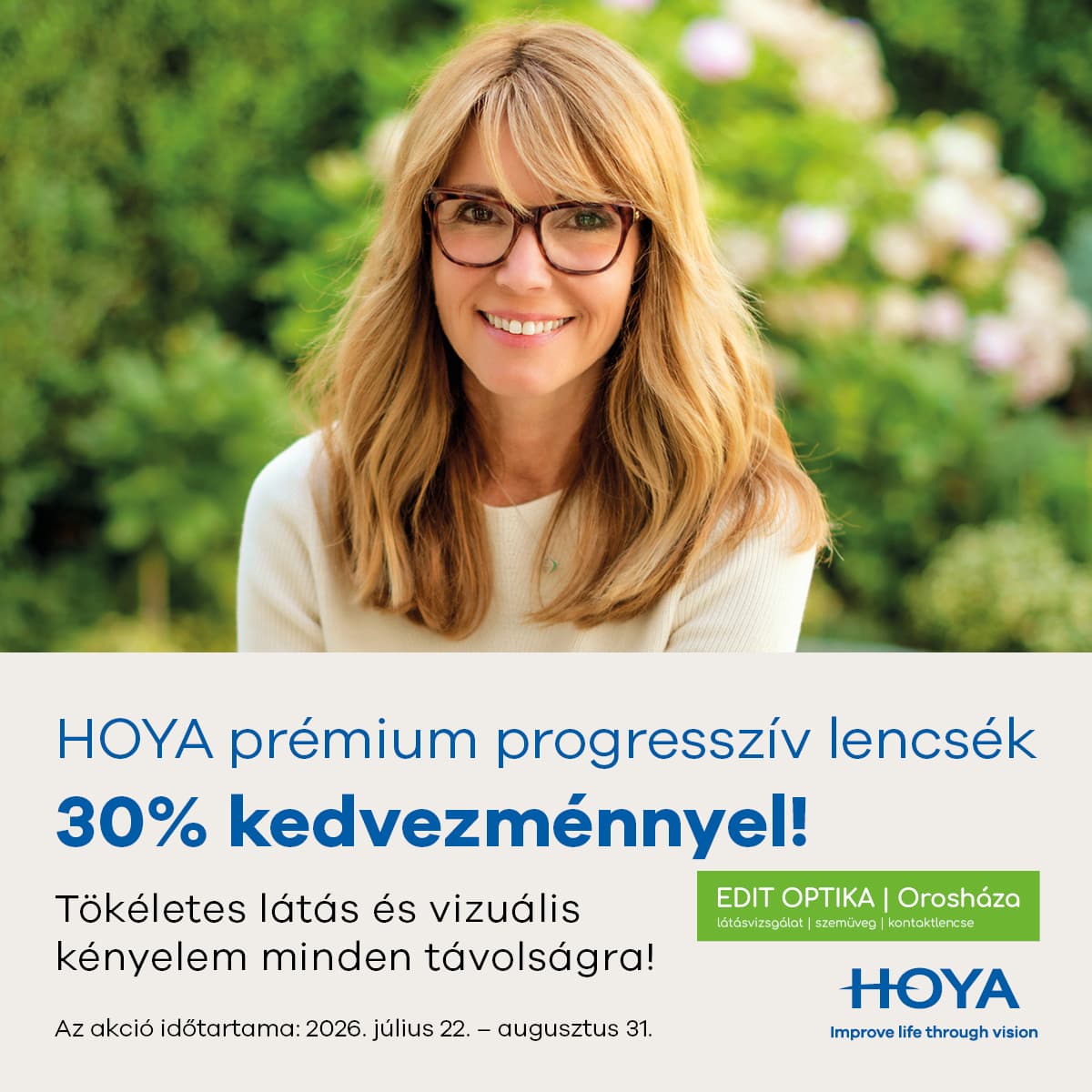 Hoyalux iD prémium progresszív lencsék 30% kedvezménnyel!