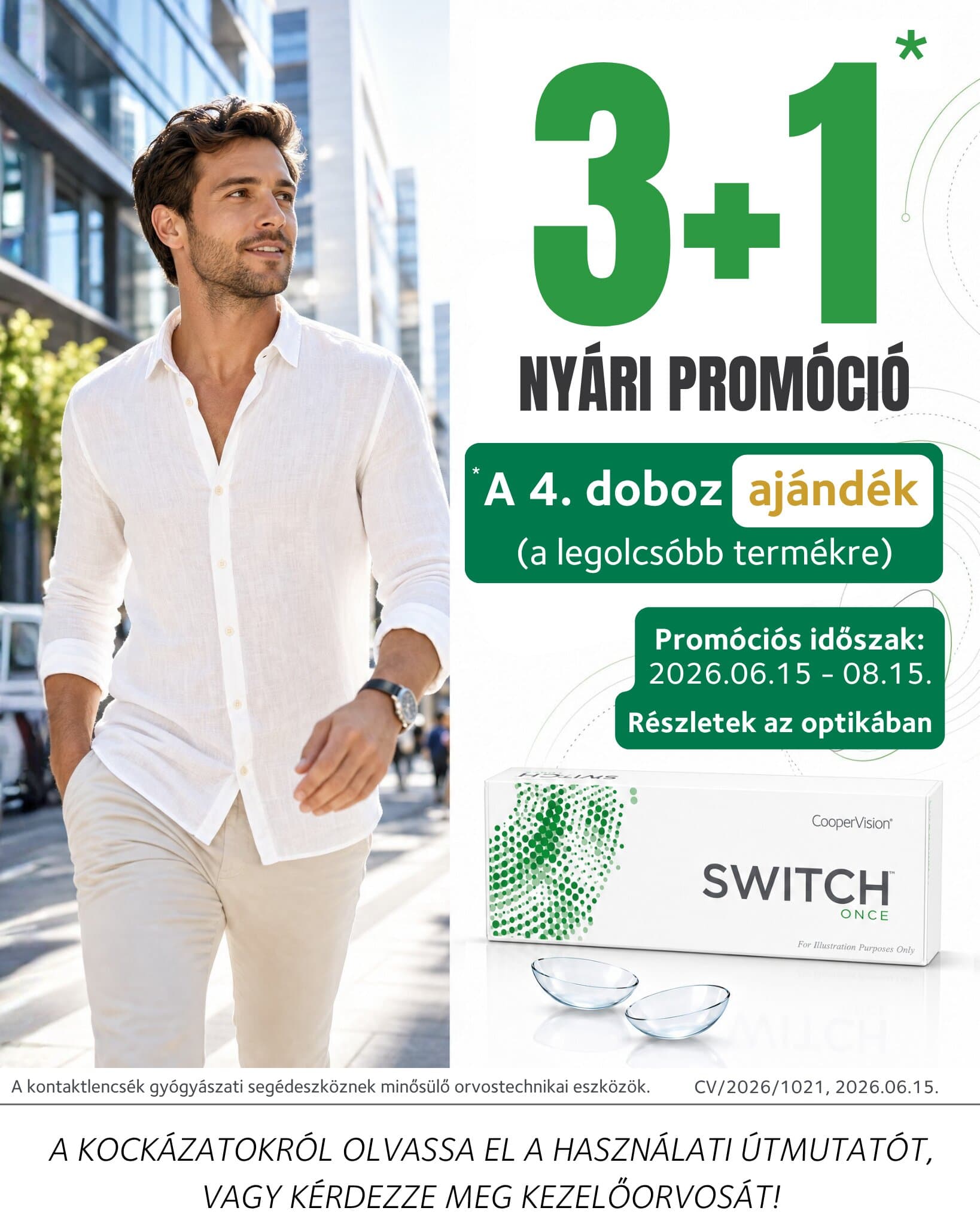 3+1 nyári kontaktlencse promóció