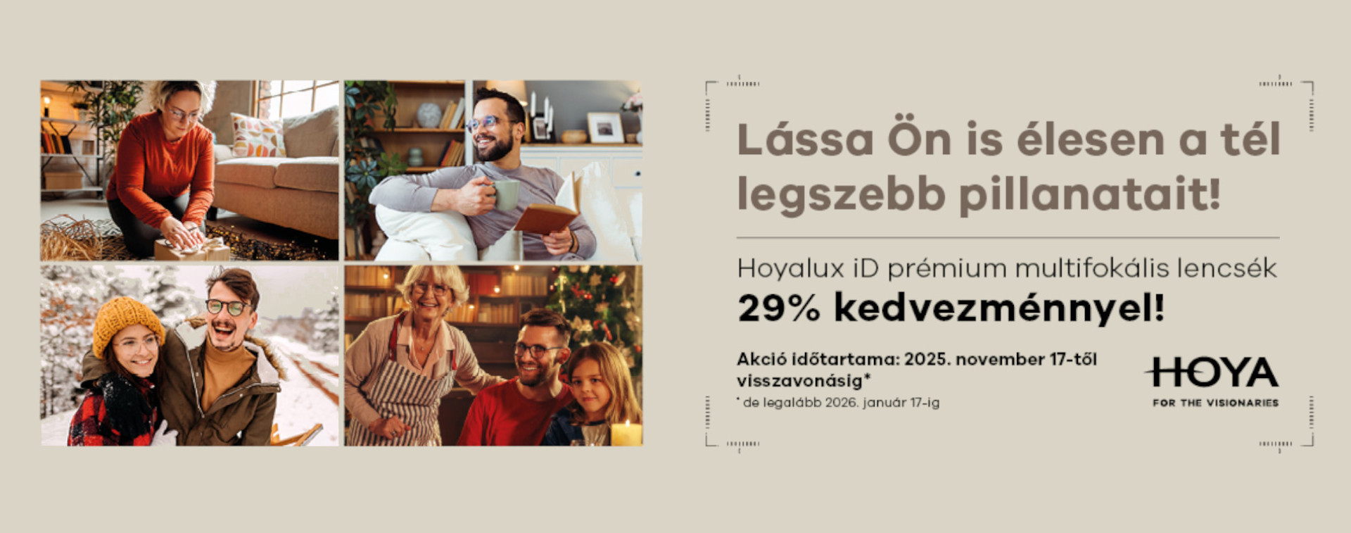 Hoyalux iD prémium multifokális lencsék 29% kedvezménnyel!