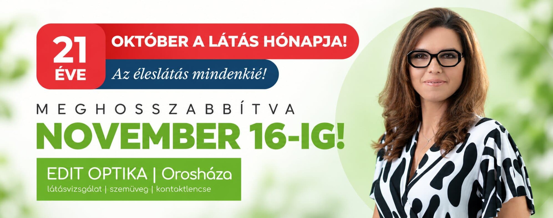 Október a Látás Hónapja – mikor ellenőriztette utoljára a látását?