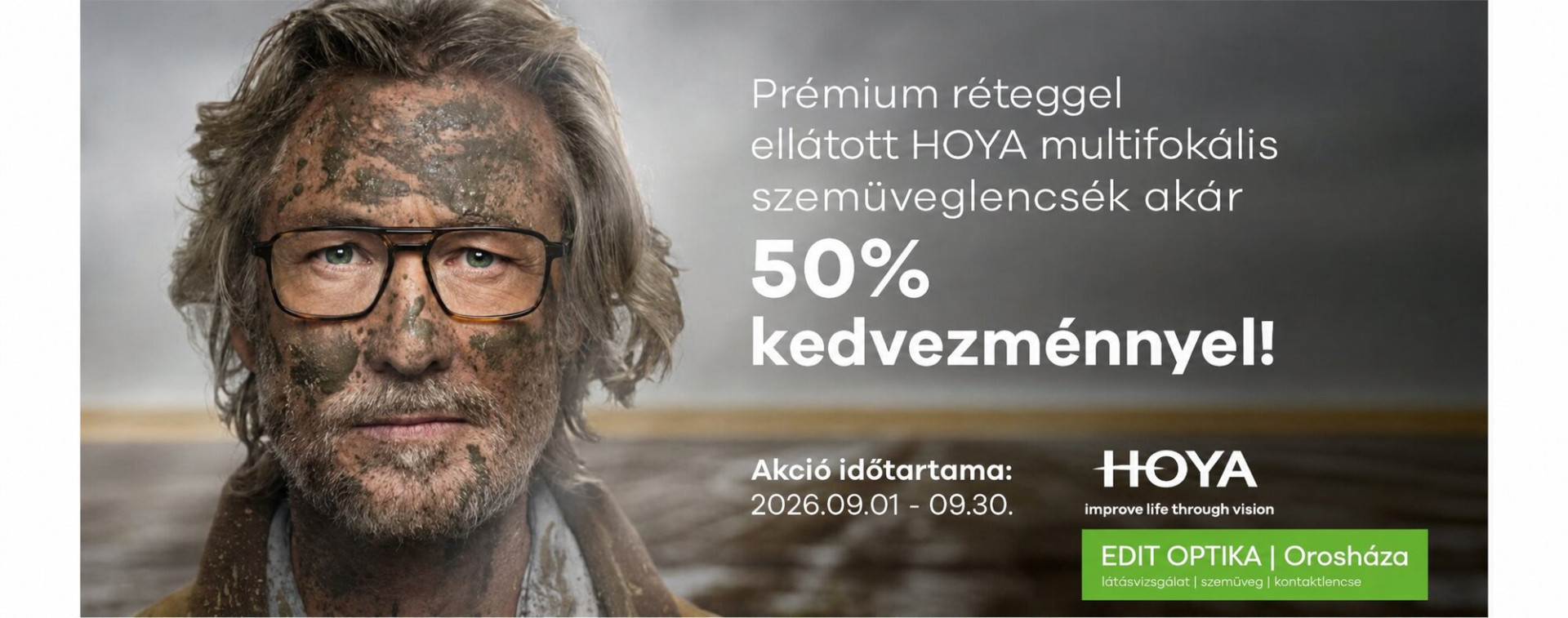 Prémium réteggel ellátott HOYA multifokális szemüveglencsék akár 50% kedvezménnyel!