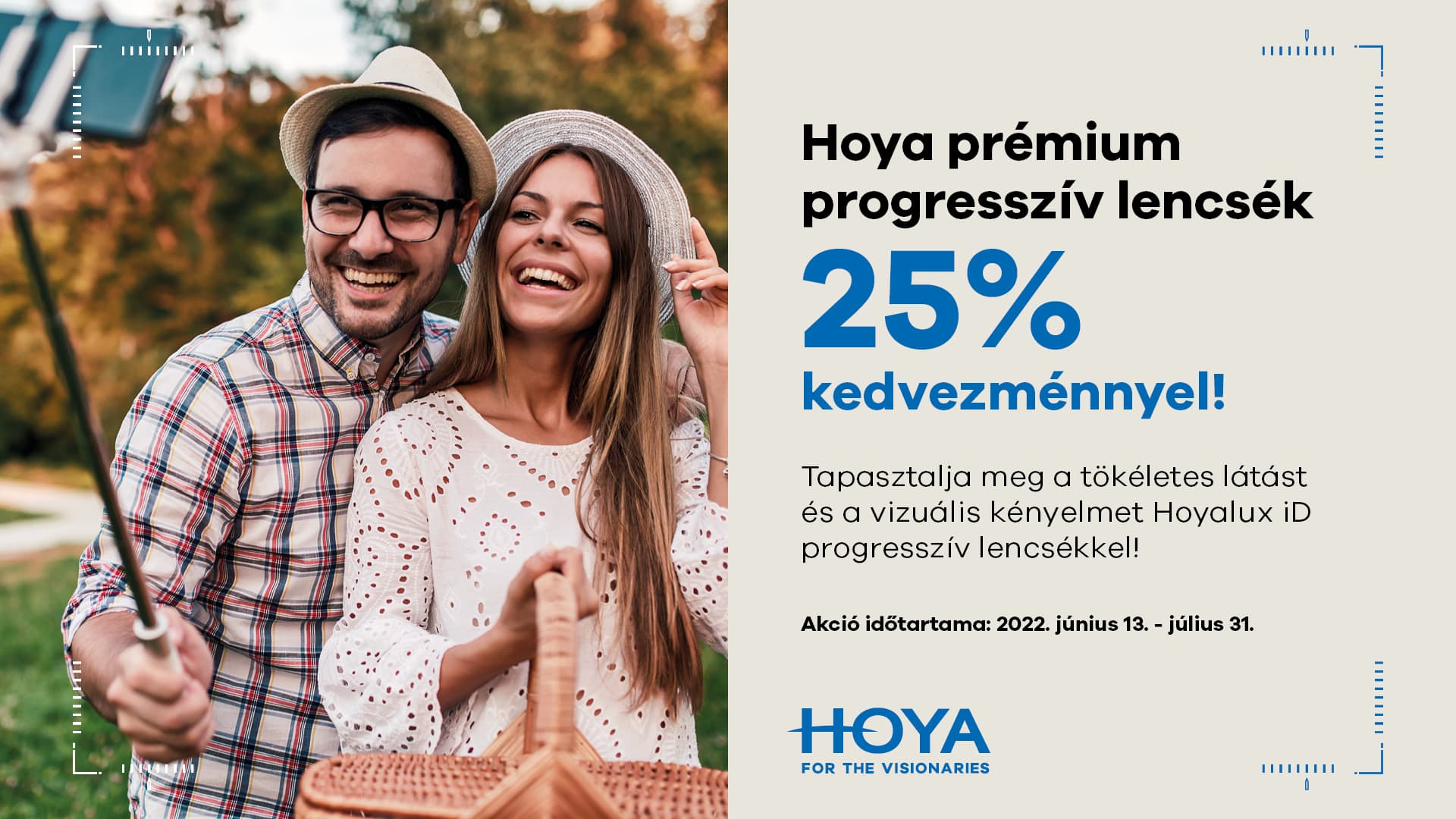 Hoya prémium progresszív lencsék 25% kedvezménnyel!
